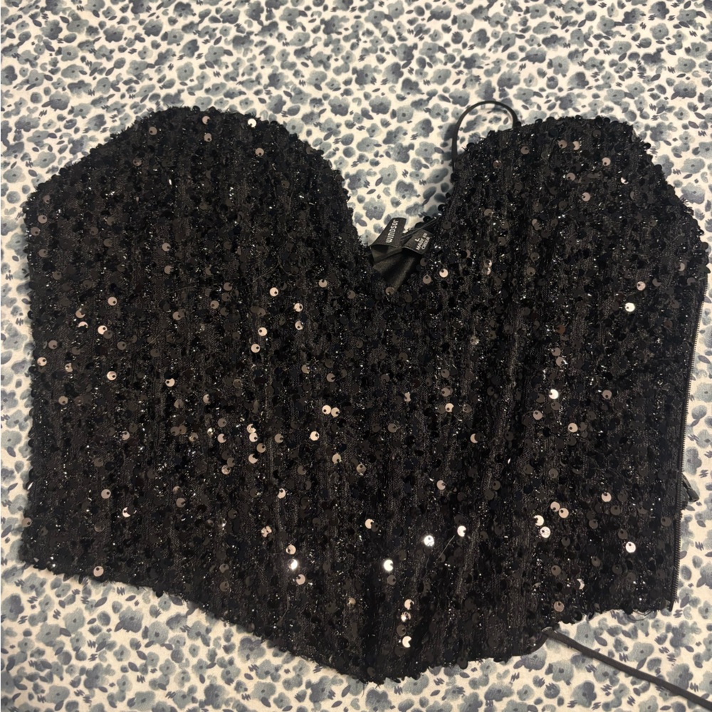 Windsor Black Sequin Embellished Top